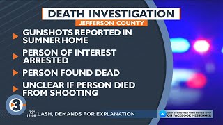 Death investigation underway after shooting at home in Jefferson County