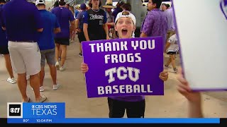 TCU fans didn't let the forecast stop their purple reign at the NCAA Super Regional