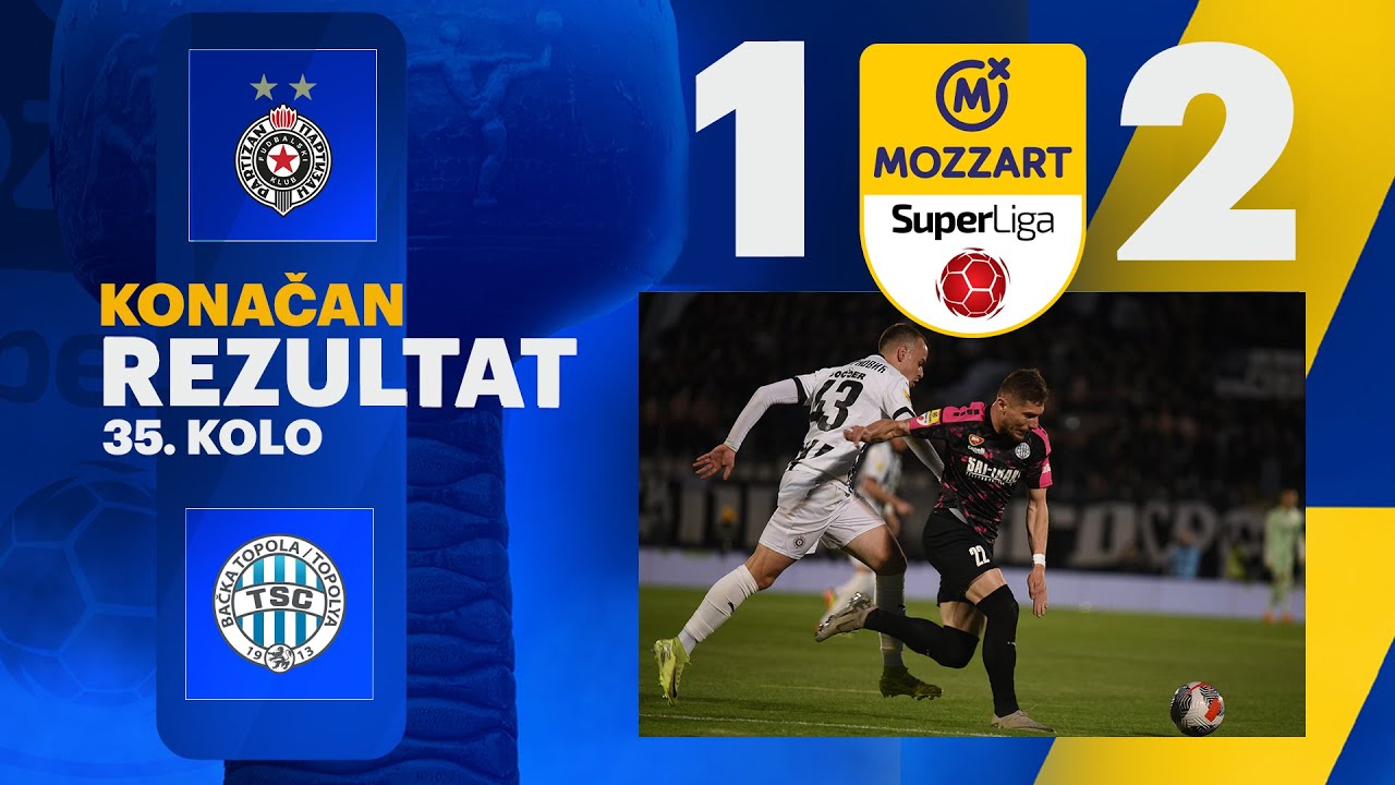 Mozzart Bet Super liga 2024/25 - 35.Kolo: PARTIZAN – TSC 1:2 (0:0)