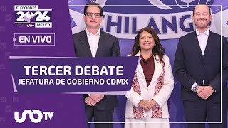 Tercer #debatechilango 2024: transmisión en vivo.