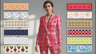 Custom Women's Suit or Blazer Mockup with Seamless Pattern in Photoshop | Fashion Design Tutorial screenshot 3