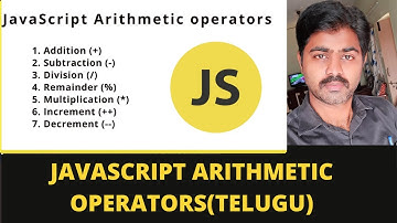 JAVASCRIPT ARITHMETIC OPERATORS WITH EXAMPLE PROGRAM IN TELUGU | JAVASCRIPT TELUGU TUTORIALS