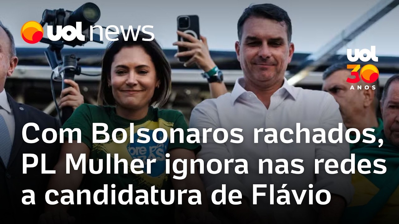 PL Mulher, de Michelle Bolsonaro, ignora candidatura de Flávio em suas redes sociais