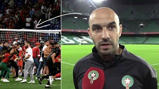 Walid Regragui : we have to respect other national anthems