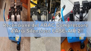 Recensione del ABAC Compressore d'Aria Silenzioso EASE-AIR 24, Compressore Aria Oil-Free, Pressione