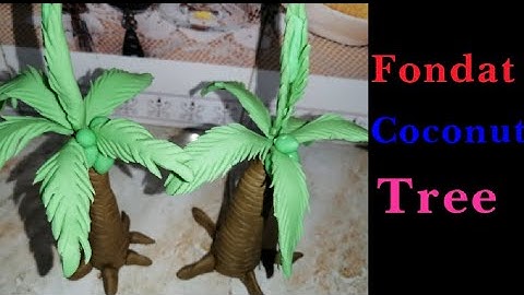 fondat coconut tree #fondanttopper #trees #fondant #Manel