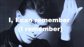 Video thumbnail of ""Heroes" David Bowie (Lyrics)"