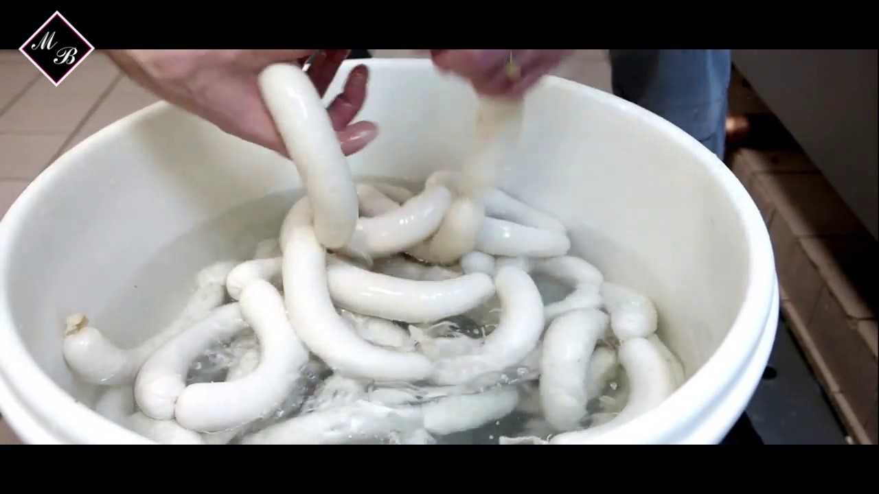 maison barbé fabrication du boudin blanc - YouTube