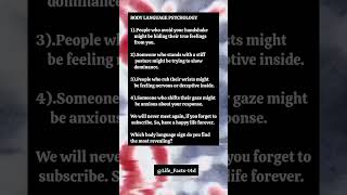 Body Language Psychology/Hidden Psychology Facts/Motivational Quotes#shorts#life#facts