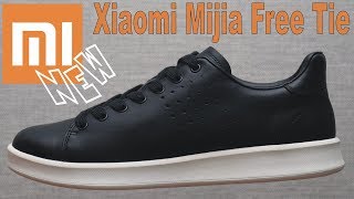 Умные кроссовки /кеды Сяоми Mijia FreeTie. Xiaomi Mijia Free Tie Leather  Smart Shoes. - YouTube