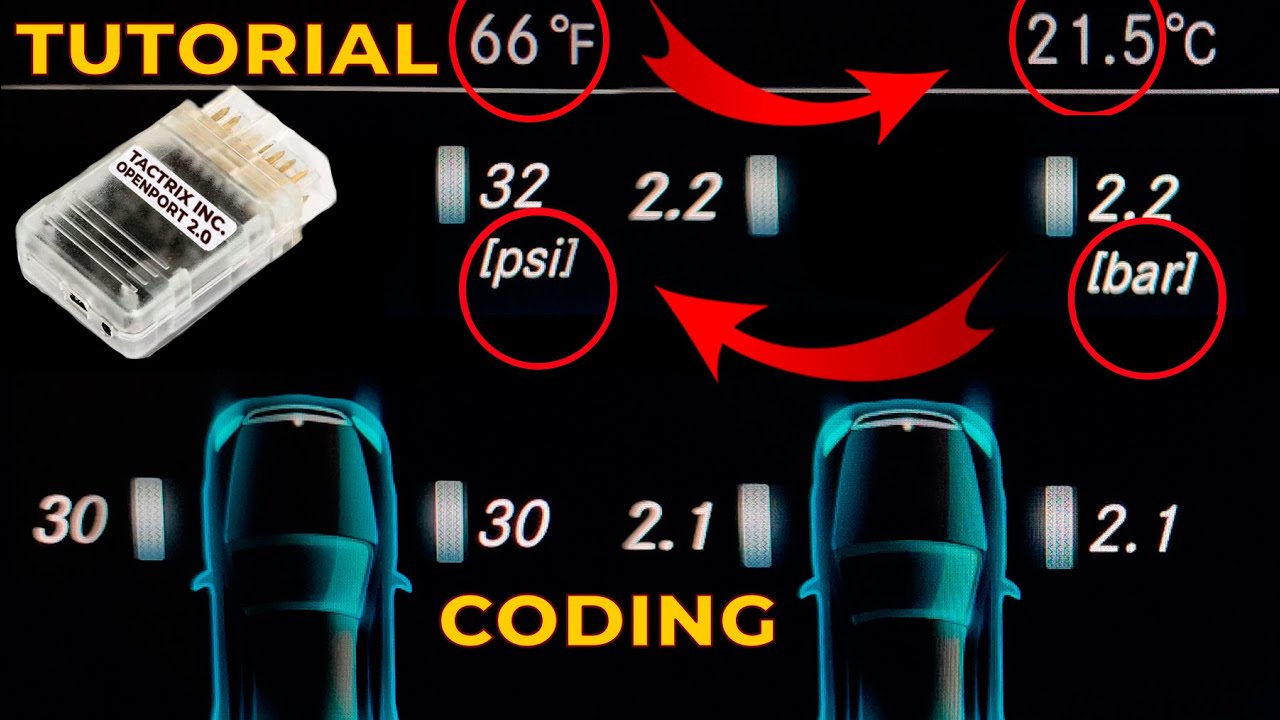 Скрытая Функция. Как Поменять Fahrenheit на Celsius и Psi to Bar, kPa на Mercedes W213, W205, W222
