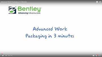 Advanced Work Packaging in 3 Minutes