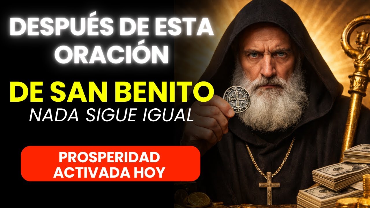 📿 AL ESCUCHAR ESTA ORACIÓN DE LAS 12 PALABRAS DE SAN BENITO, LOS CAMINOS DE LA PROSPERIDAD SE ABREN