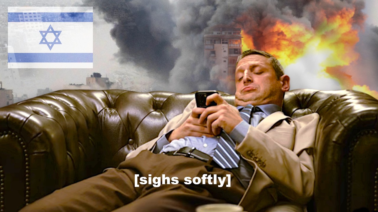 YouTube thumbnail for “the "war" in Gaza is not really taking place...” by chriswaves