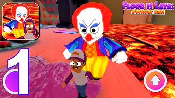 Floor is Lava Parkour Run - Gameplay Walkthrough Part 1 - Clown Lava Parkour Escape - (Android, iOS)