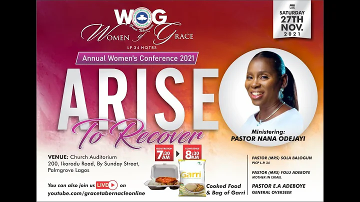 WOMEN OF GRACE ANNUAL WOMEN'S CONFERENCE 2021 -   ARISE TO RECOVER  (NOVEMBER  27, 2021)
