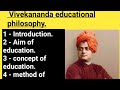 Vivekananda  vivekananda educational philosophy