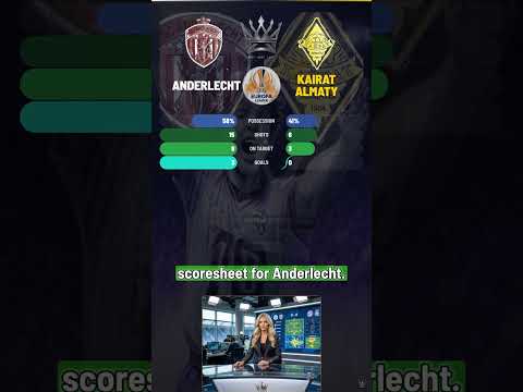 Anderlecht 3-0 Kairat Almaty | UEFA Europa League Result | Anderlecht Win #Shorts