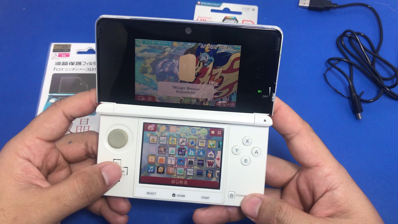 แผ่น 3ds  Update  (ปิดการขาย)เครื่องเกมส์ nintendo 3ds เมม 32 gb มือสอง JAPAN  แปลงแล้ว