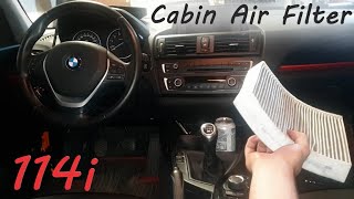 BMW 114i F20 Cabin Air Filter Change