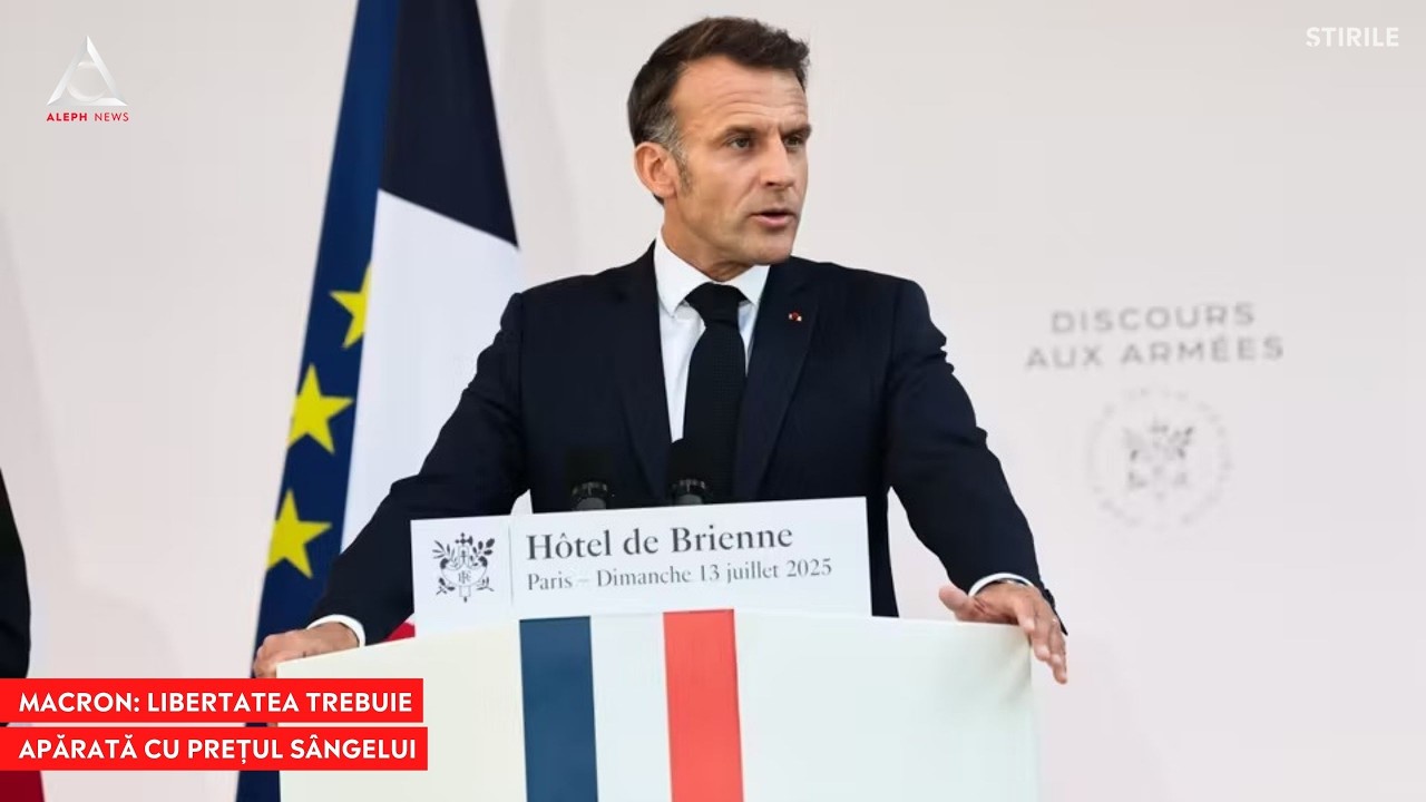 ATENȚIE: Macron a ținut ultimul său discurs în fața Armatei Franceze, înainte de Ziua Franței