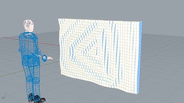 Experiments with Grasshopper - Triangles rotate slow