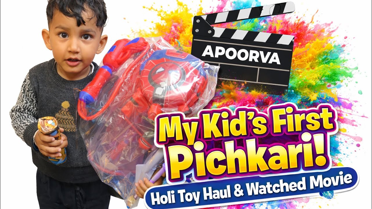 Holi Prep with My Little One — Pichkari + Toy Haul | Toy Store Trip of Satvik 🖌️