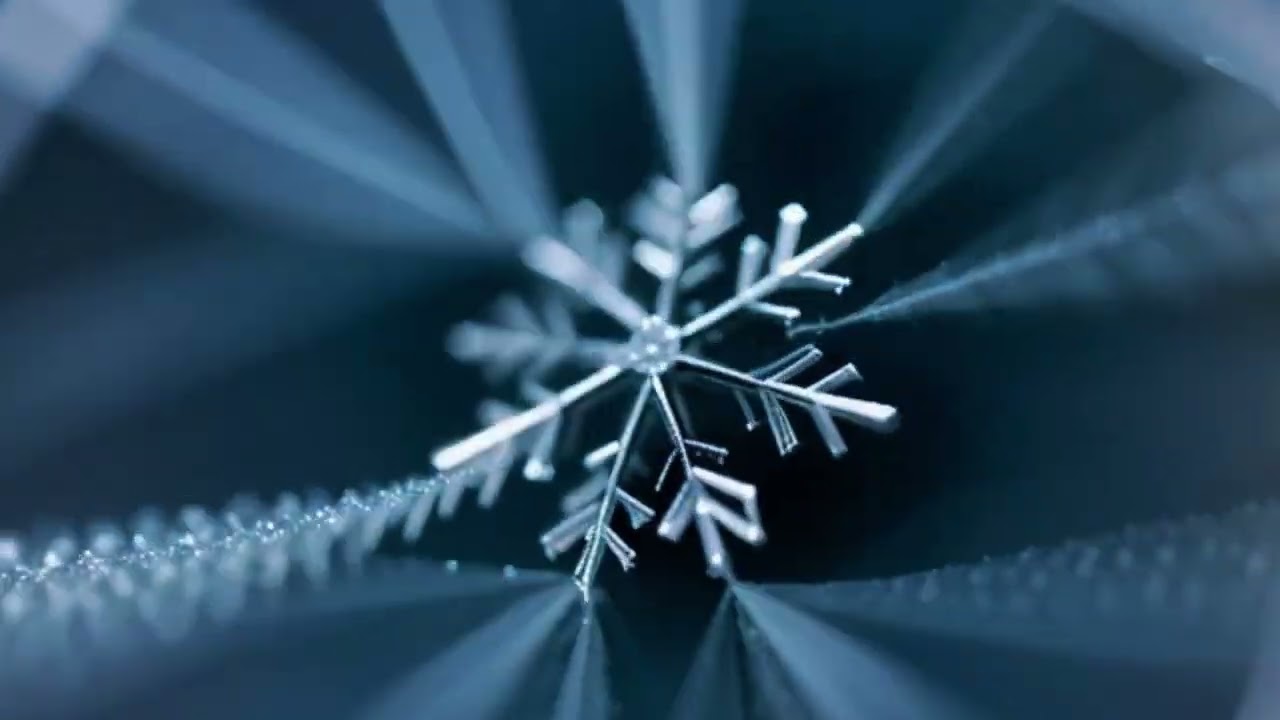 Relaxing Piano · Winter Snowflake Motion Art ❄️ 마음이 편안해지는 감성 피아노 모션아트 [3분]