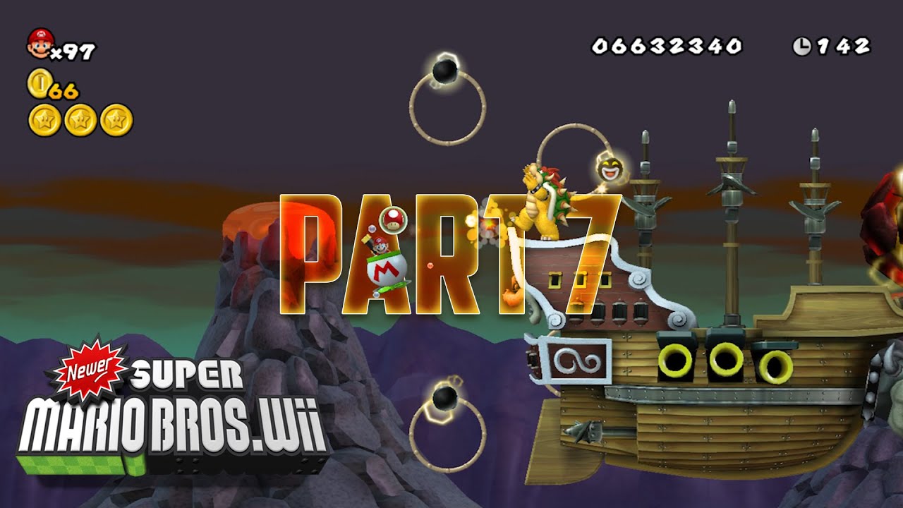 Newer Super Mario Bros. Wii | Part 7 | Gameplay to Chill/Study to | No Commentary