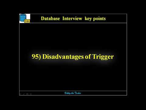 DB95. SQL Triggers - Disadvantages