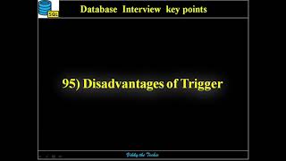 DB95. SQL Triggers - Disadvantages