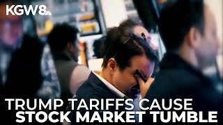 Stocks continue to tumble on second day since Trump tariffs announced