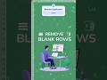 Still Deleting Blank Rows | Like a Noob | Try This #shortsfeed #shorts #ytshorts