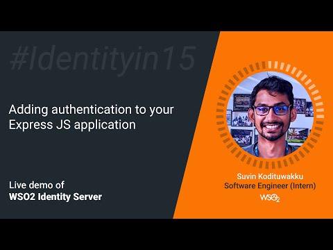 Adding authentication to your Express JS application #Identityin15