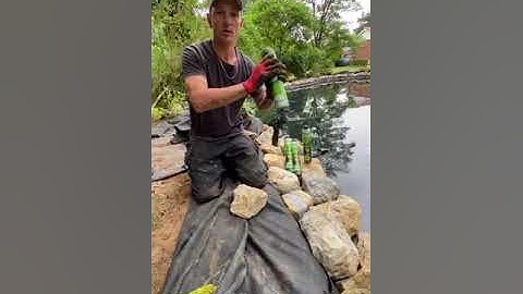 How to apply Taiga Landscape Waterfall Expanding Foam with Leroy from Lifetime Ponds