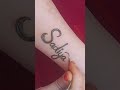 Requested name sadiya mehandi shorts tattoo youtube shorts