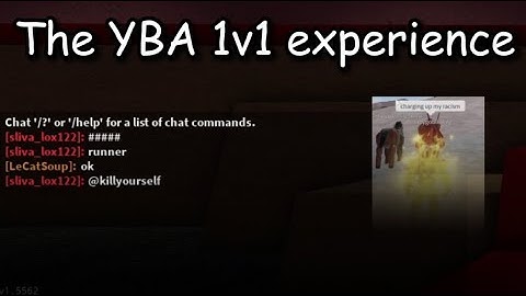 [YBA] The YBA 1v1 experience