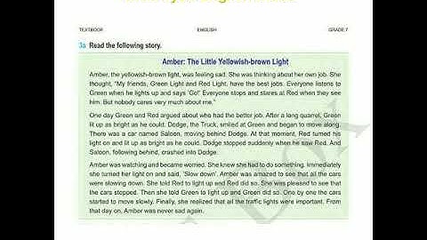 Grade 7 (new) Unit 6 Amber: The Little Yellowish Brown Light