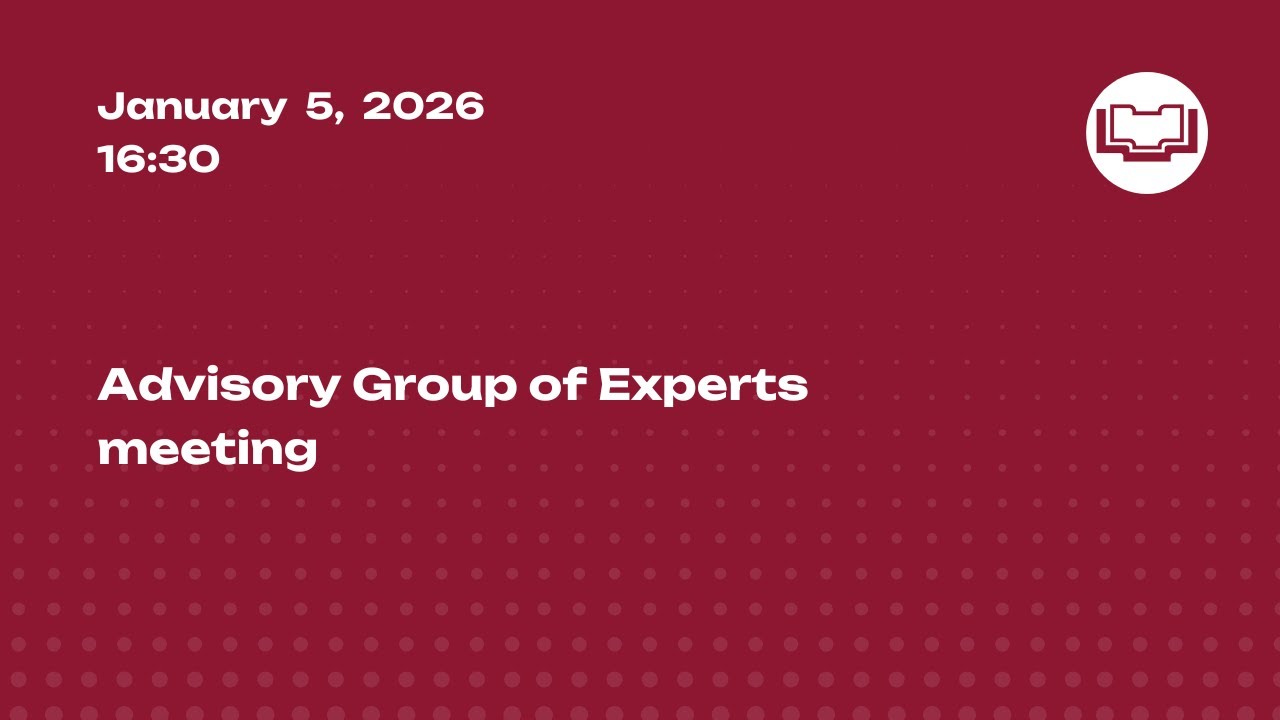 Advisory Group of Experts meeting - YouTube