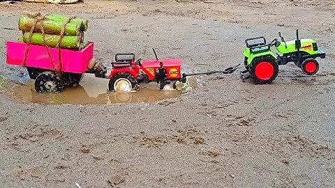 diy tractor stuk in mud mini science project || Top Mini Loading