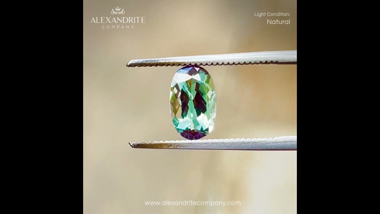 Natural Alexandrite Oval 1.52 ct / Size 8.8x6.3x3.1mm | The