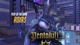 OVERWATCH: Amazing GENJI QUINTUPLE Kill Play Of The Game (Gameplay Highlight)