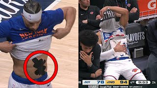 Josh Hart In Misery After Ab Injury And I Think It's Over For The Knicks