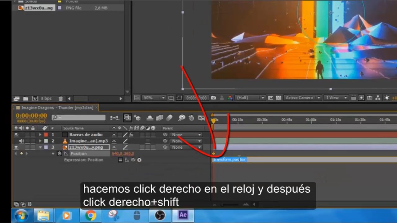 Tutorial After effects espectro de audio