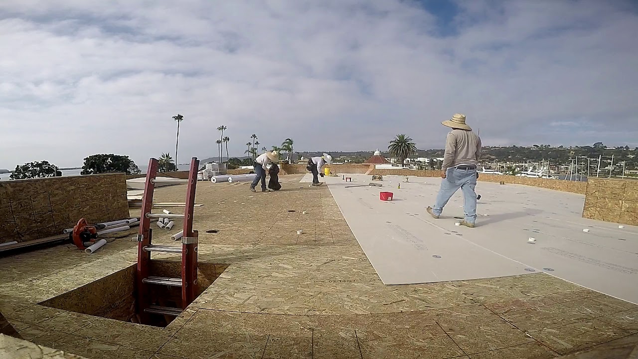 Secure Rock Installation video/USG Securock Brand Gymsum Roof Board. - YouTube