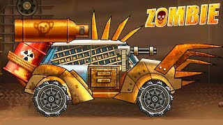 ПОЛНЫЙ АПГРЕЙД СУПЕР МАШИНЫ Hill Zombie Racing открыли новую тачку - игра давилка как Earn to Die