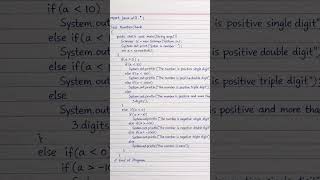 java program to check positive or negative (single double or triple)#icse #computereducation
