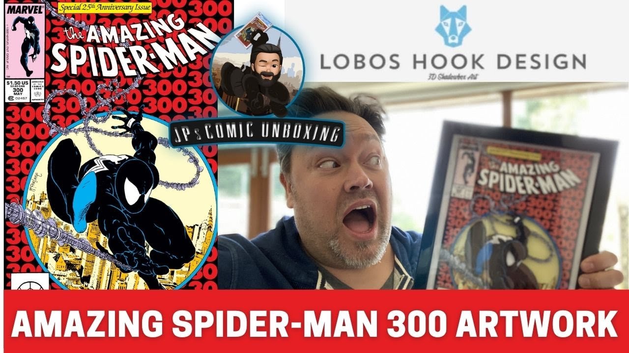 Amazing Spider-man 300 Shadowbox Design Artwork by Lobos Hook -