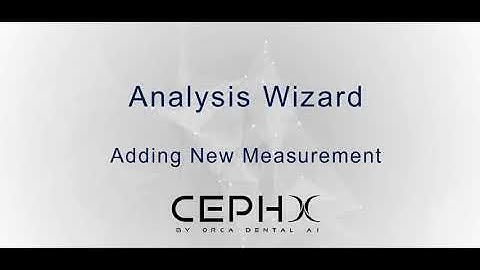 Create cephalometric analysis- Adding New Measurement