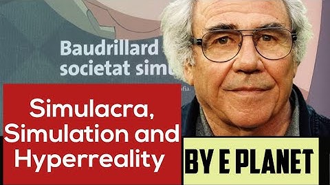 Simulacra and Simulation by Jean Baudrillard. #postmodernism